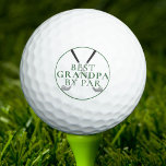 BEST GRANDPA BY PAR Funny Green Golf Clubs Balls<br><div class="desc">For the special golf-enthusiast grandfather, give this gift of a set of golf balls with the funny saying BEST GRANDPA BY PAR in an editable green text colour and white. Great gift for the golfer grandpa for Grandparents Day, Father's Day, his birthday or a holiday. ASSISTANCE: For help with design...</div>