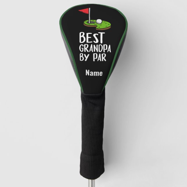 Best Grandpa By Par  Golf Head Cover (Front)