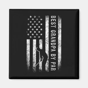 Best Grandpa By Par Golfing Gifts Grandpa Father's Magnet