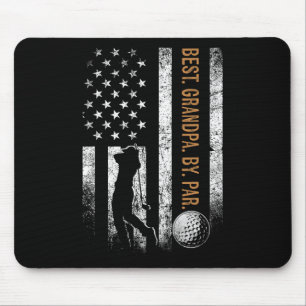 Best Grandpa By Par Golfing Gifts Grandpa Father's Mouse Pad