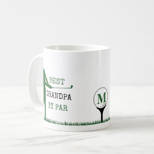 BEST GRANDPA BY PAR Monogram Golfer Coffee Mug