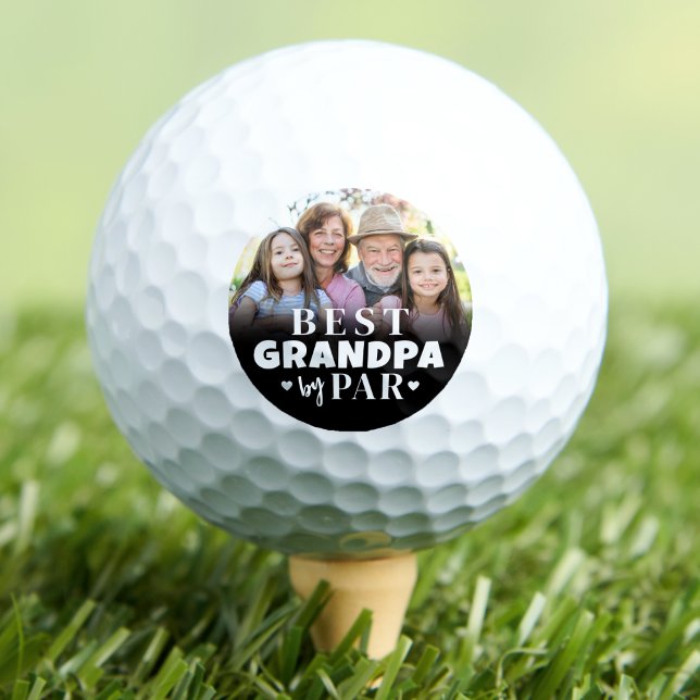 Best Grandpa By Par Photo Golf Balls (Best Grandpa By Par Photo Golf Balls)