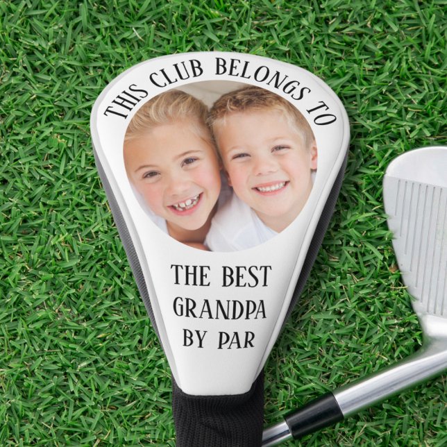 Best Grandpa By Par Photo Golf Head Cover (Creator Uploaded)