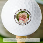 BEST GRANDPA BY PAR Photo Personalised Brown Golf Balls<br><div class="desc">For the special golf-enthusiast grandfather, create a unique photo golf ball with the editable funny saying BEST GRANDPA BY PAR and your custom text in your choice of colours (shown in brown). Meaningful gift for grandpa for his birthday, Grandparents Day, Father's Day or a holiday. PHOTO TIP: Choose a photo...</div>