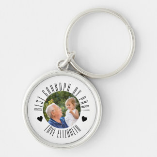 BEST GRANDPA BY PAR Photo Personalised fathers day Key Ring