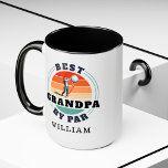 Best Grandpa By Par Retro Birthday Personalised Mug<br><div class="desc">Retro Best Grandpa By Par design you can customise for the recipient of this cute golf theme design. Perfect gift for Father's Day or grandfather's birthday. The text "GRANDPA" can be customised with any dad moniker by clicking the "Personalise" button above. Add a name to make it even more special...</div>