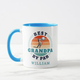 Best Grandpa By Par Retro Golfing Personalised Mug