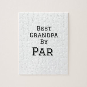 Best Grandpa by par simple father's grandfather gi Jigsaw Puzzle