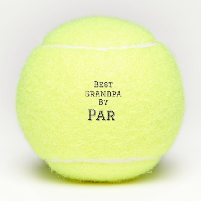 Best Grandpa by par simple father's grandfather gi Tennis Balls (Front)