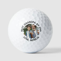 Best Grandpa by Par with Custom Photo Father's Day