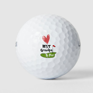 Best grandpa by par with heart golf balls