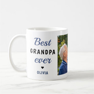 Best Grandpa Ever 2 Photo Collage Personalised Coffee Mug