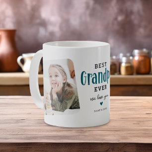 Best GRANDPA Ever 2 Photo Cute Gift  Coffee Mug