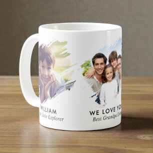 Best Grandpa Ever 3 Photo Coffee Mug