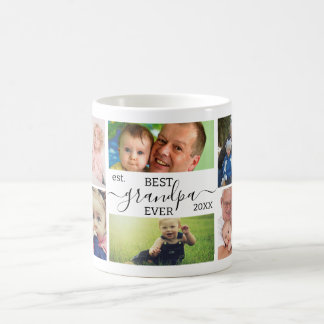 Best Grandpa Ever 7-Photo Collage Custom Mug
