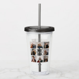 Best Grandpa Ever 8 Photo Collage  Acrylic Tumbler