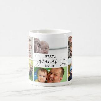 Best Grandpa Ever 8-Photo Collage Custom Mug