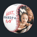 Best Grandpa Ever Baseball<br><div class="desc">Create your photo baseball for Grandpa! Personalised with your own text. You can further customise this design by selecting the "customise further" link if desired.</div>