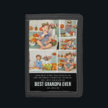 Best Grandpa Ever | Colour Block Photo Collage Trifold Wallet<br><div class="desc">Modern two toned colour block 5 photo collage. All colour ways can be changed. Featuring "Best Grandpa Ever" and room for custom message, names and/or year. These are Father’s Day gifts that are perfect for any dad. A gift that he will treasure for a lifetime! Can be customised for any...</div>