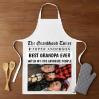 Best Grandpa Ever Custom Newspaper Photo