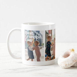 Best Grandpa Ever Custom Photo Collage Coffee Mug
