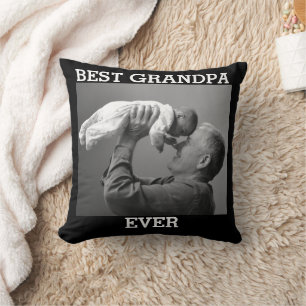 Best Grandpa Ever Custom Photo Create Your Own Cushion
