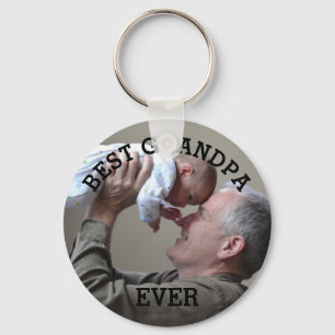 Best Grandpa Ever Custom Photo Create Your Own Key Ring