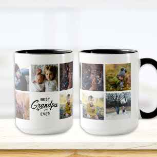 Best Grandpa Ever Custom Photo Mug
