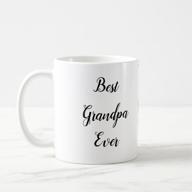 Best Grandpa Ever Custom Photo Mug Create Your Own (Left)