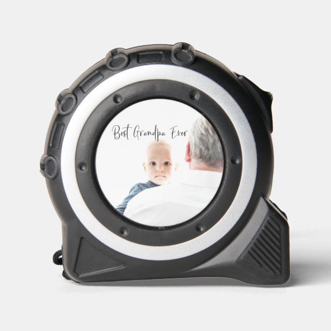 Best Grandpa Ever Custom Photo Script Modern  1 (Front)