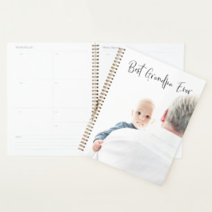 Best Grandpa Ever Custom Photo Script Modern Planner