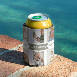 Best Grandpa Ever | Custom Photos Can Cooler 
