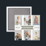 Best Grandpa Ever | Custom Photos Magnet<br><div class="desc">"Celebrate your amazing grandpa with a personalised magnet he’ll treasure every time he opens the fridge! Featuring the bold "Best Grandpa Ever" message and space for your favourite photos, this custom magnet is a heartfelt way to showcase special memories. Whether it’s from the grandkids, for Father’s Day, his birthday, or...</div>