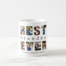 Best grandpa ever custom text photo, 