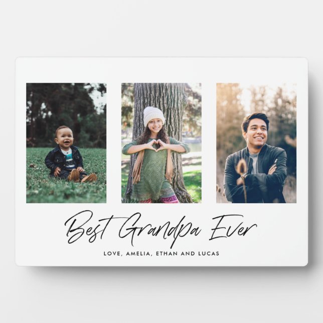 Best Grandpa Ever Father’s Day Plaque (Front)