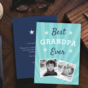 Best Grandpa Ever Father's Day Flat Photo Card