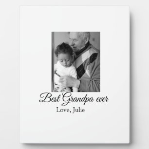 best grandpa ever grandparents photo gifts classic plaque
