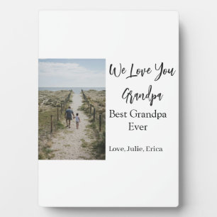 best grandpa ever grandparents photo gifts classic plaque