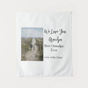 best grandpa ever grandparents photo gifts classic tapestry