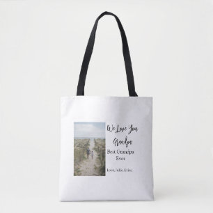 best grandpa ever grandparents photo gifts classic tote bag