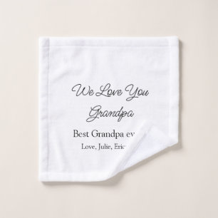 best grandpa ever grandparents photo gifts classic wash cloth