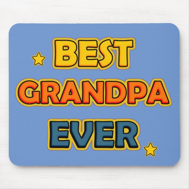Best Grandpa Ever Mouse Pad (Front)