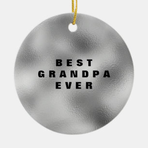 Best Grandpa Ever Personalised Ceramic Ornament