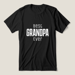 Best Grandpa Ever Personalised script Tri-Blend Shirt