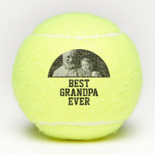 Best Grandpa Ever Photo Christmas Brithday Gift  Tennis Balls