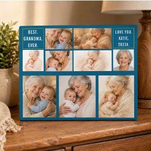 Best Grandpa Ever Photo Collage Grandparents Plaque