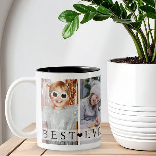 Best Grandpa Ever Photo Collage Keepsake Two-Tone Coffee Mug