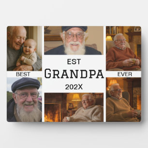 Best Grandpa Ever Photo Collage Plaque
