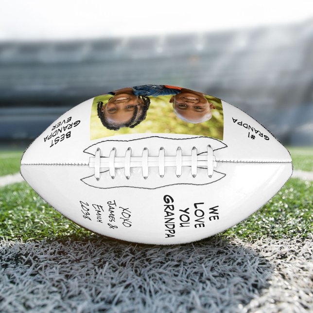 Best Grandpa Ever Photo Football (Creator Uploaded)