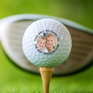 Best Grandpa Ever Photo Golf Balls